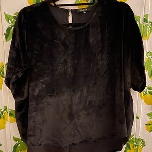 Madewell | black velvet top